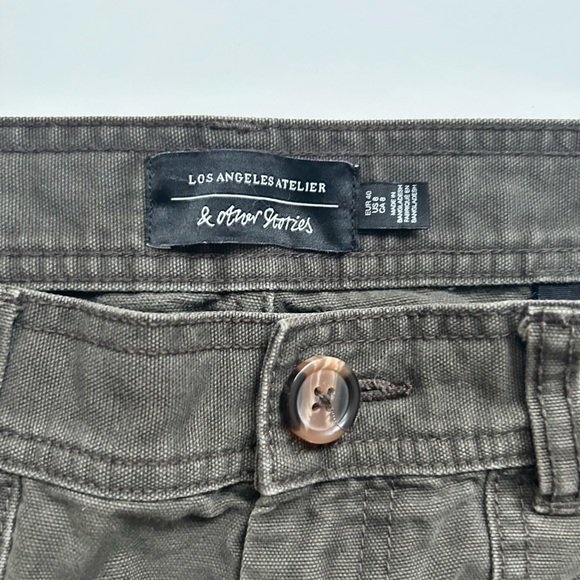 & other stories brown pants size 8 big pockets - Picture 5 of 9